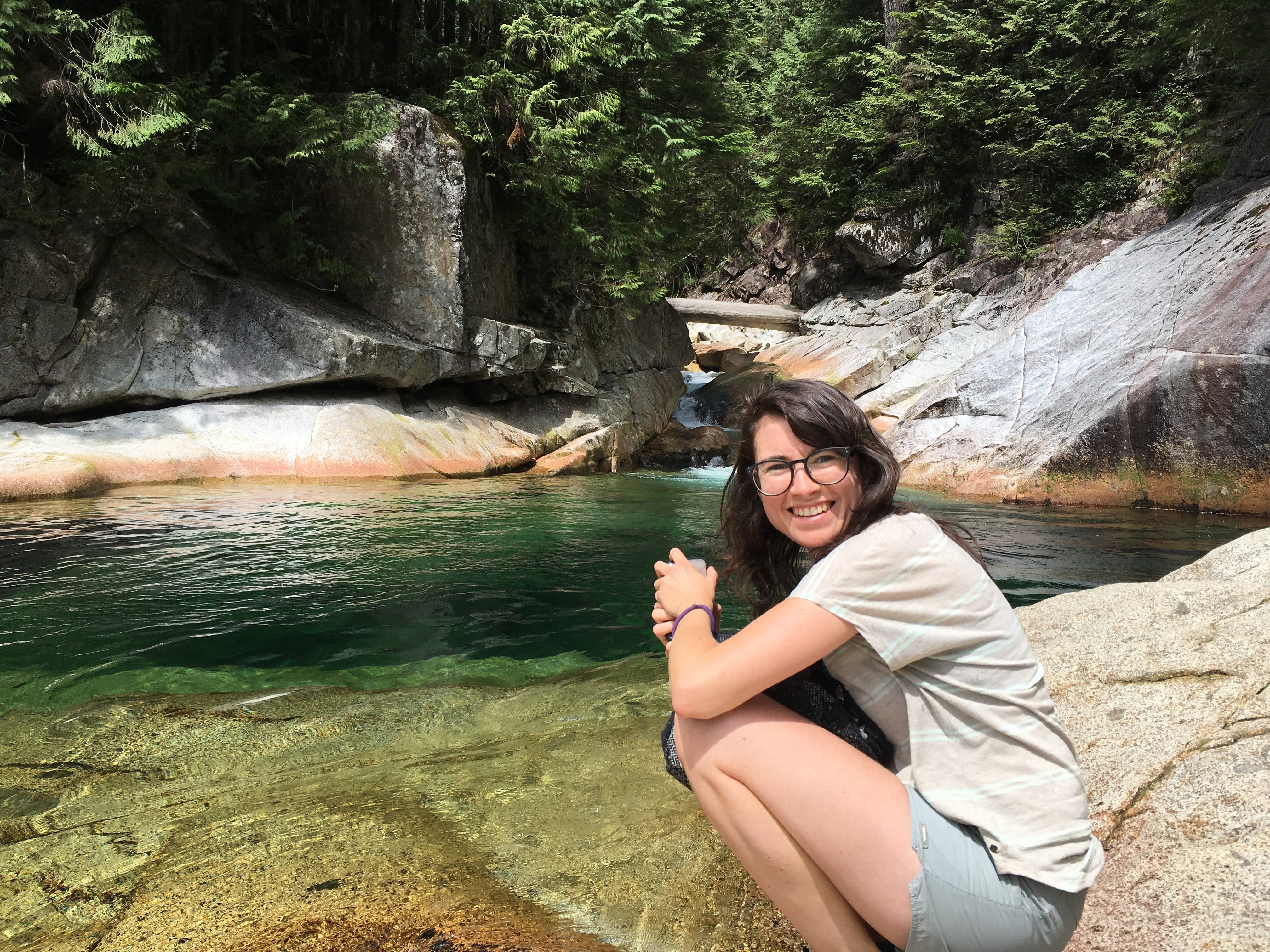 Martina Solano Bielen-KPU-Gold Creek Falls, at Golden Ears Park