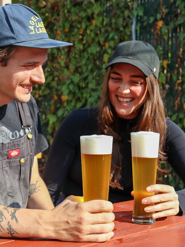 Connor Blanchard, Luppolo Brewing 8, with partner Lindsay at Luppolo