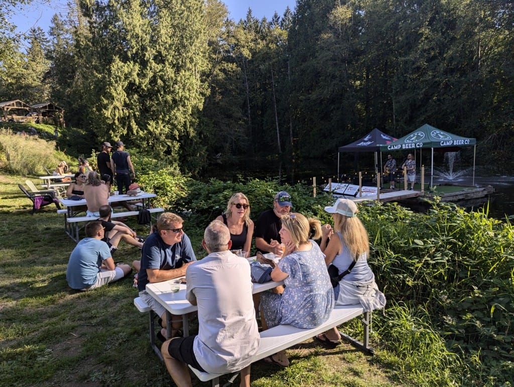 Live at the Lagoon at Locality Brewing this was a collab event with Camp Beer Co, Langley, Langley Ale Trail