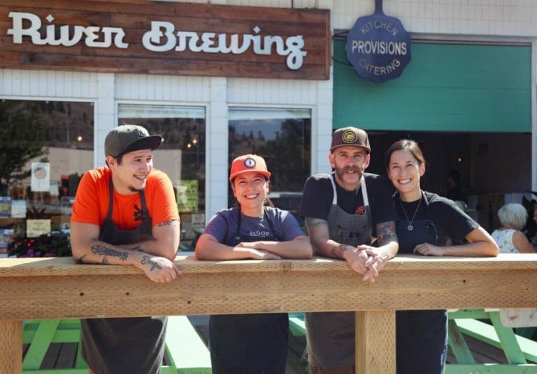staff members from Provisions Kitchen and Kettle River Brewing Co. in Kelowna