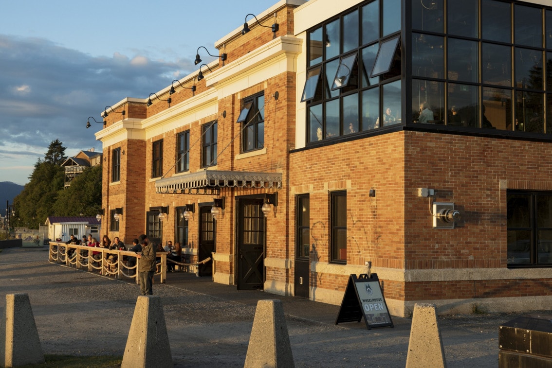 The exterior of Wheelhouse Brewing in Prince Rupert, BC