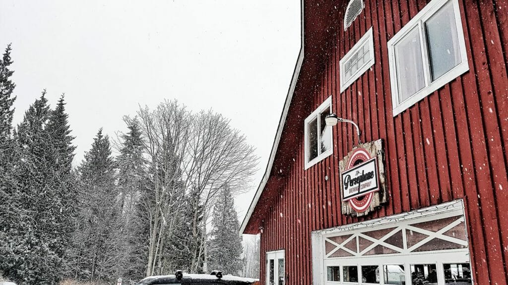 Personal Ale Trail Persephone Brewing in Snow