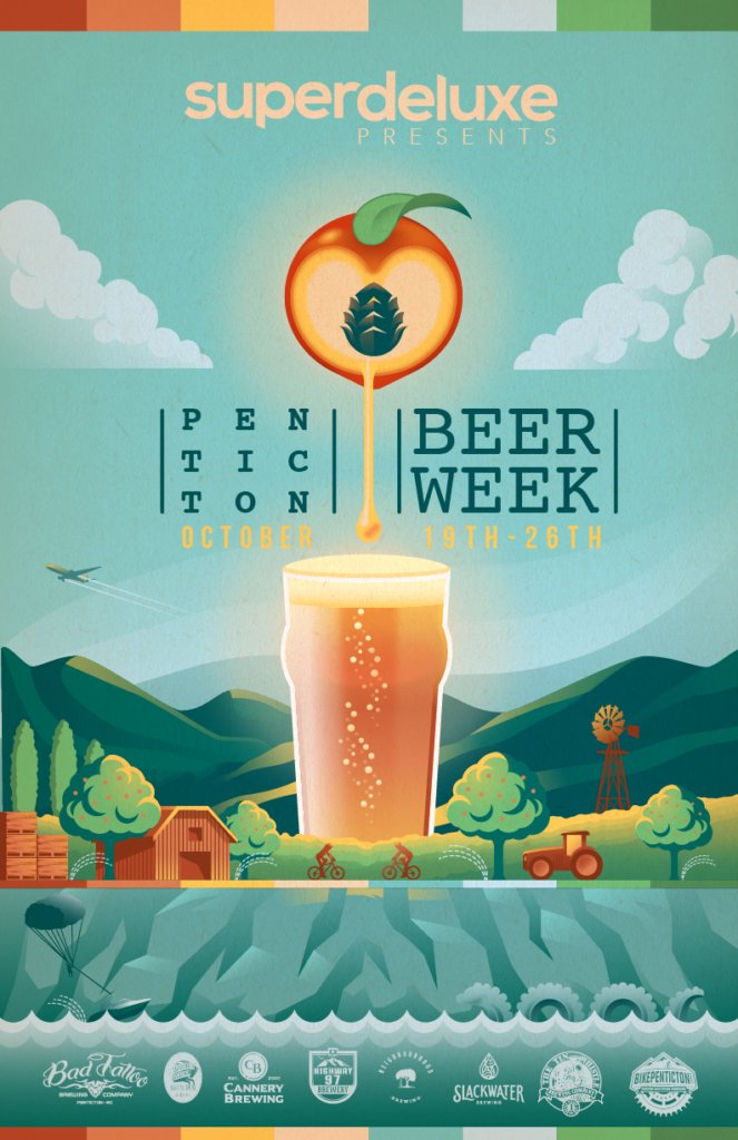 Penticton craft beer week held October 19th to 26th during BC Craft Beer Month