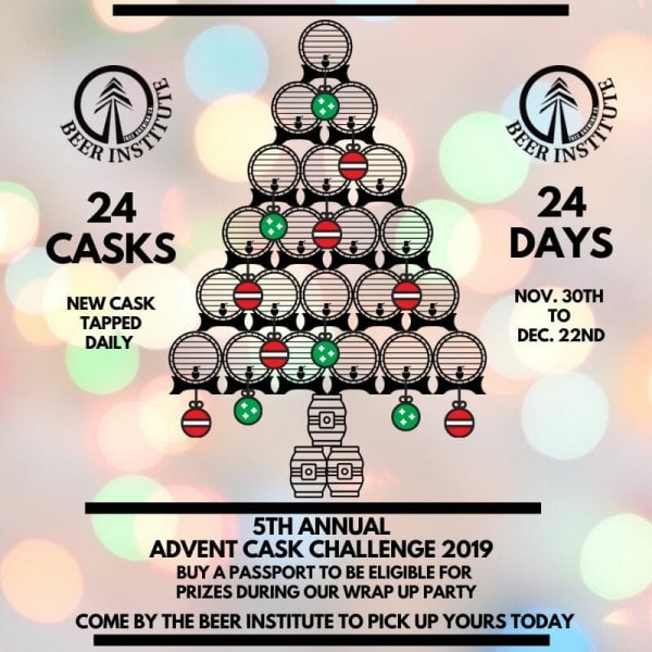 Tree Beer Institutes Advent calendar promotional poster
