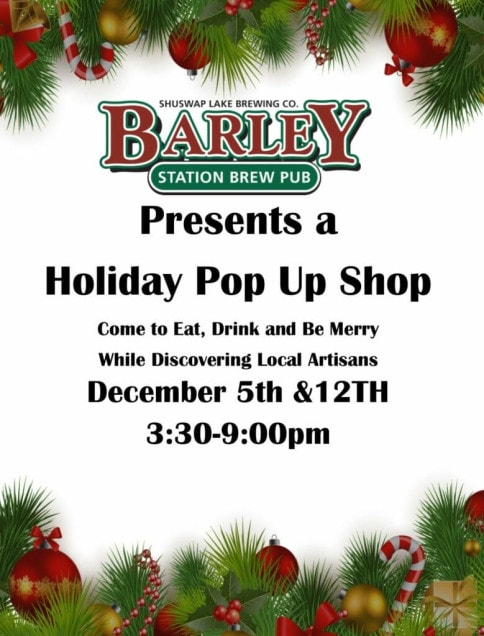 Barley Station Brew Pub holiday pop-up shop 