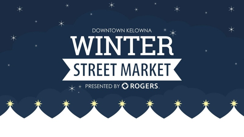 Kelowna winter street market poster