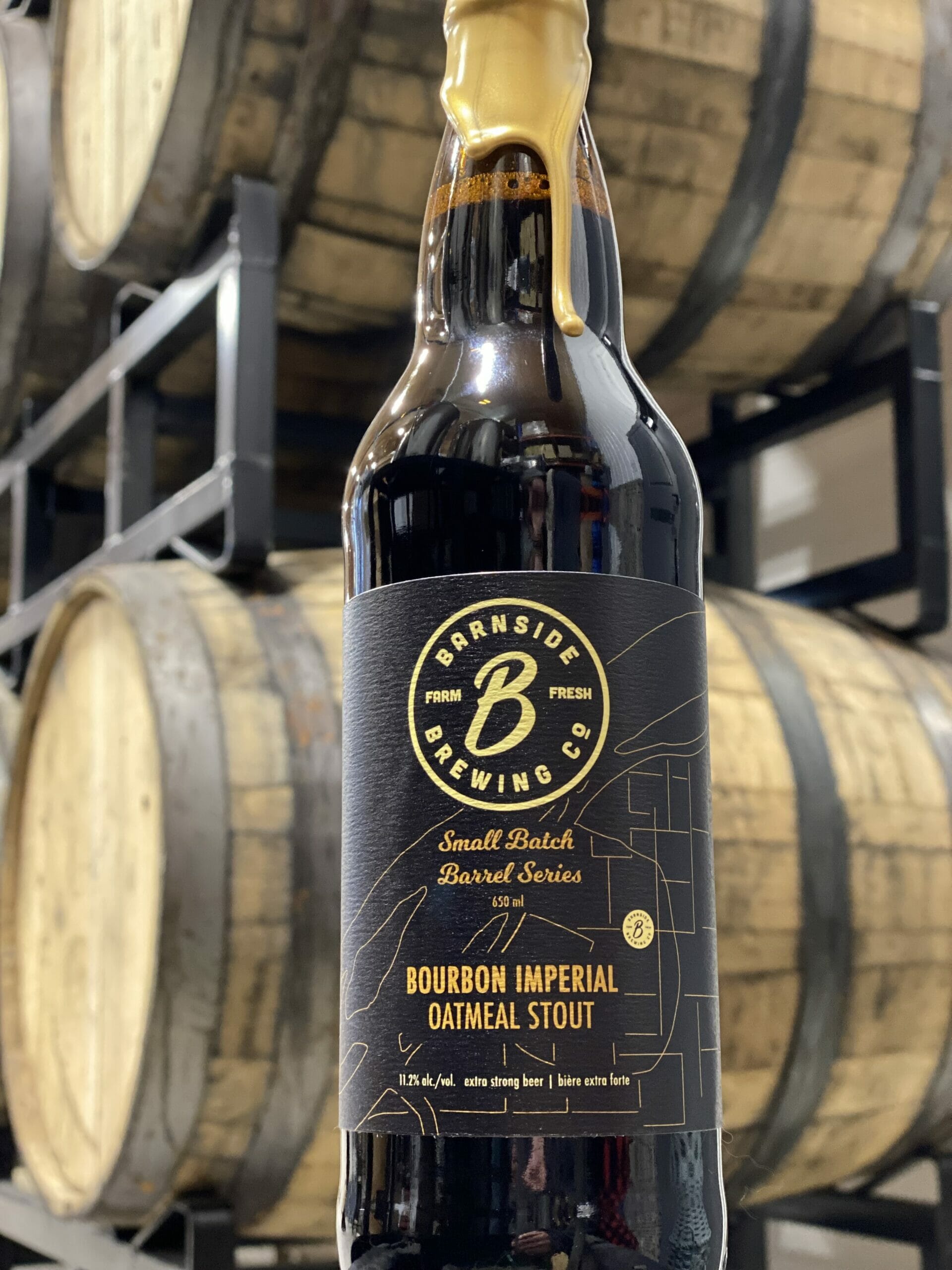 Bourbon Imperial Oatmeal Stout - Barnside Brewing