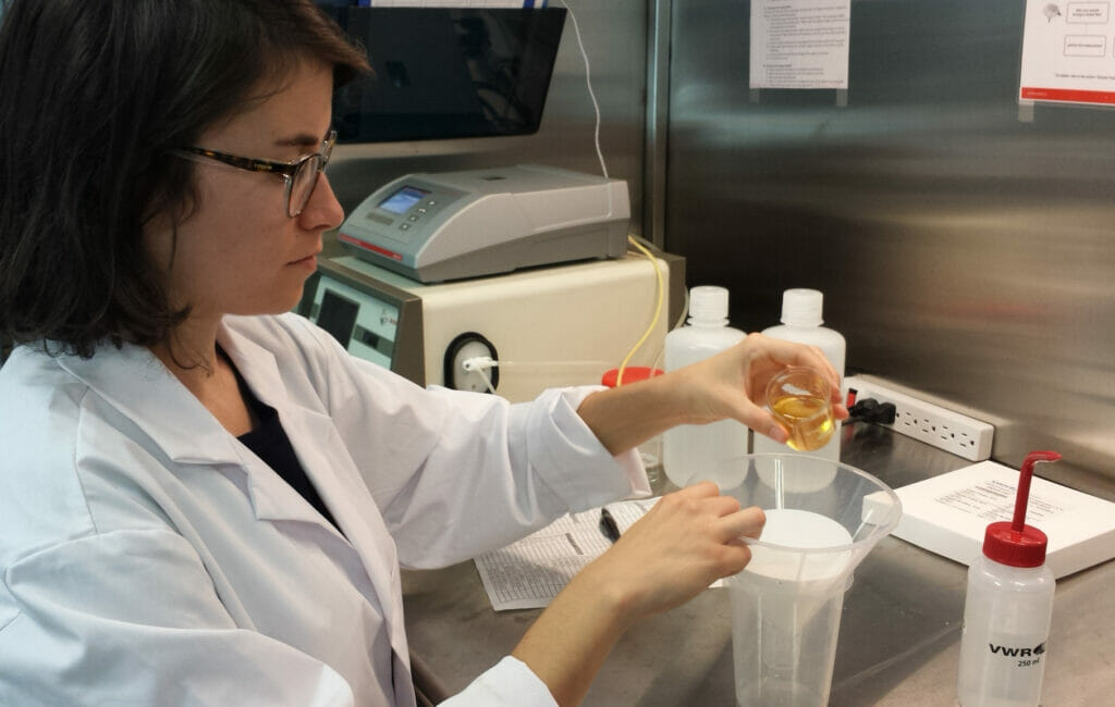 KPU Brewing Chem Lab Instructor Martina Solano Bielen - Fraser Valley