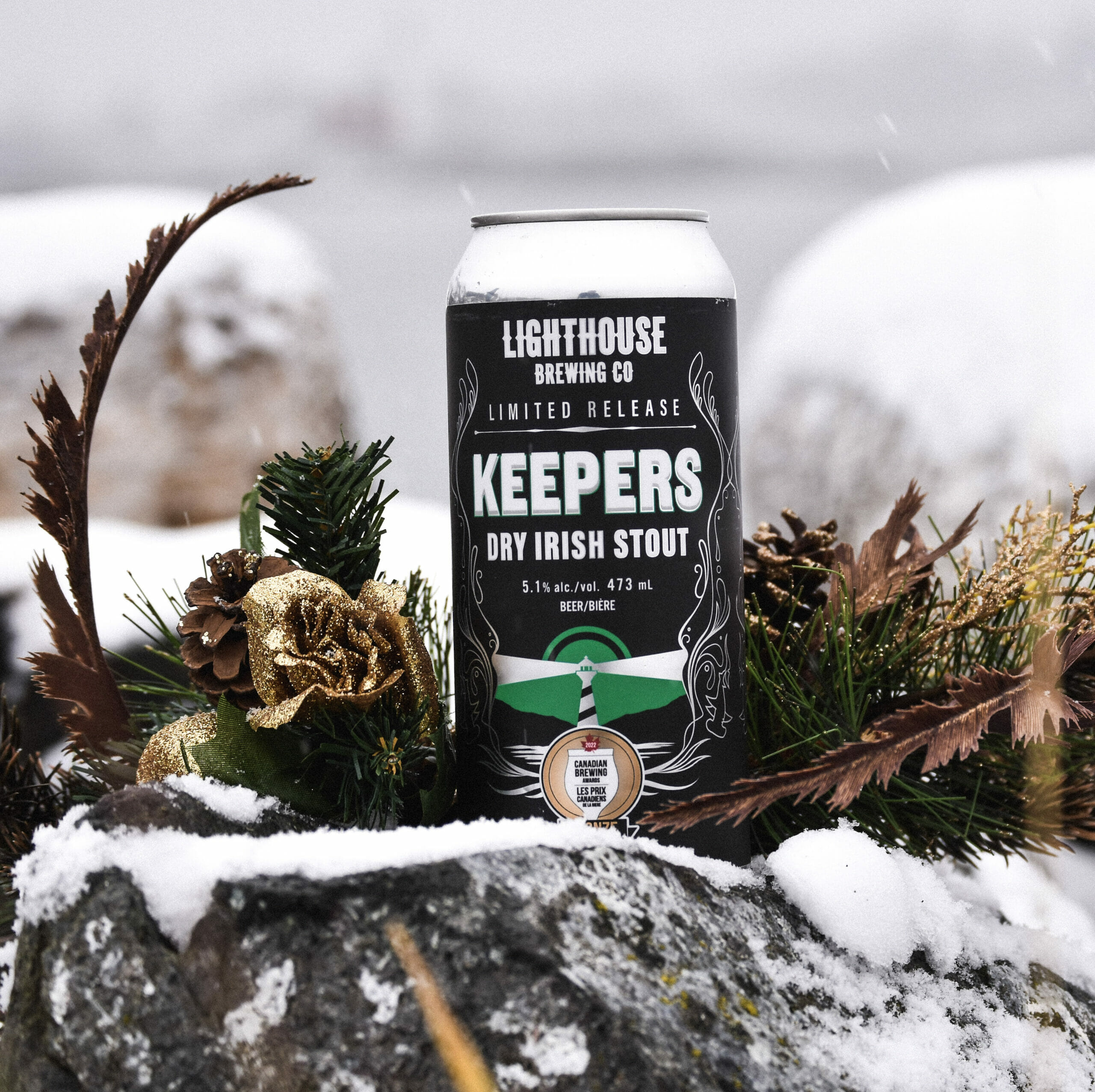 Keepers Dry Irish Stout - Lighthouse Brewing