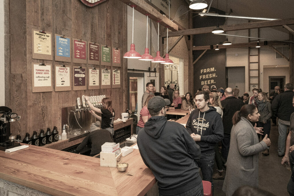 Barnside Brewing Taproom, Delta, South of the Fraser Ale Trail