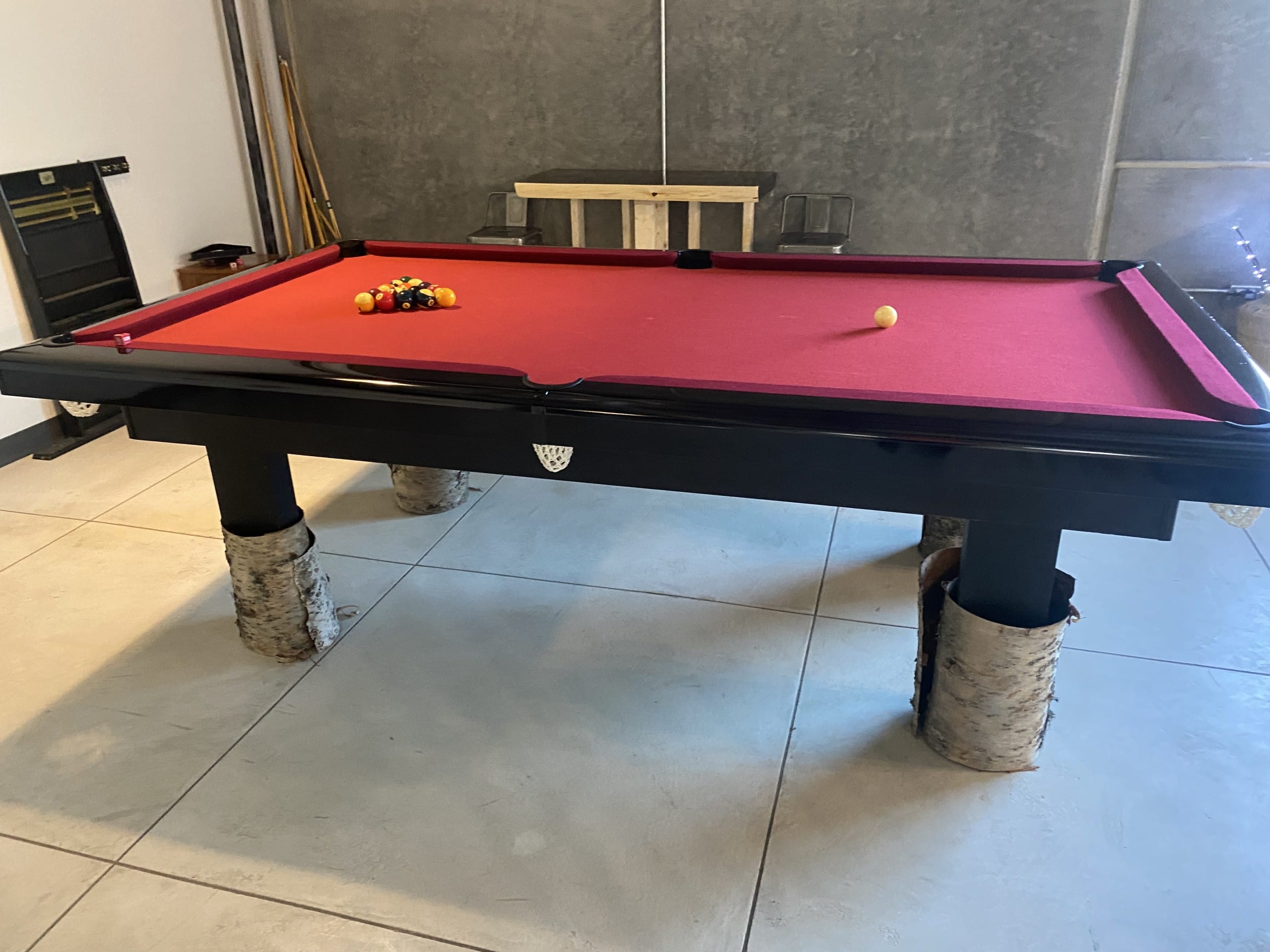 The pool table at Three Lakes Brewing - Kelowna, BC