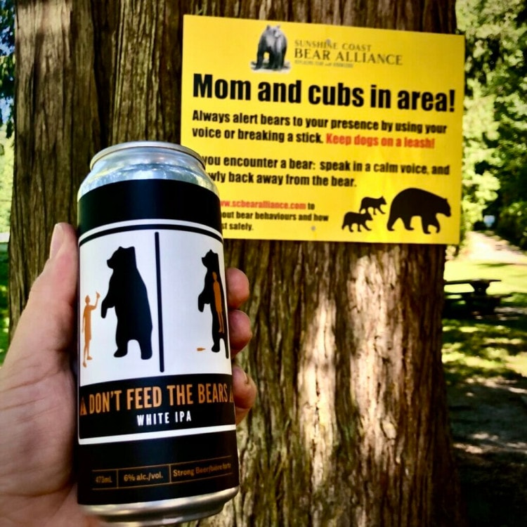 Don’t Feed The Bears White IPA by Black Kettle Brewing in North Vancouver