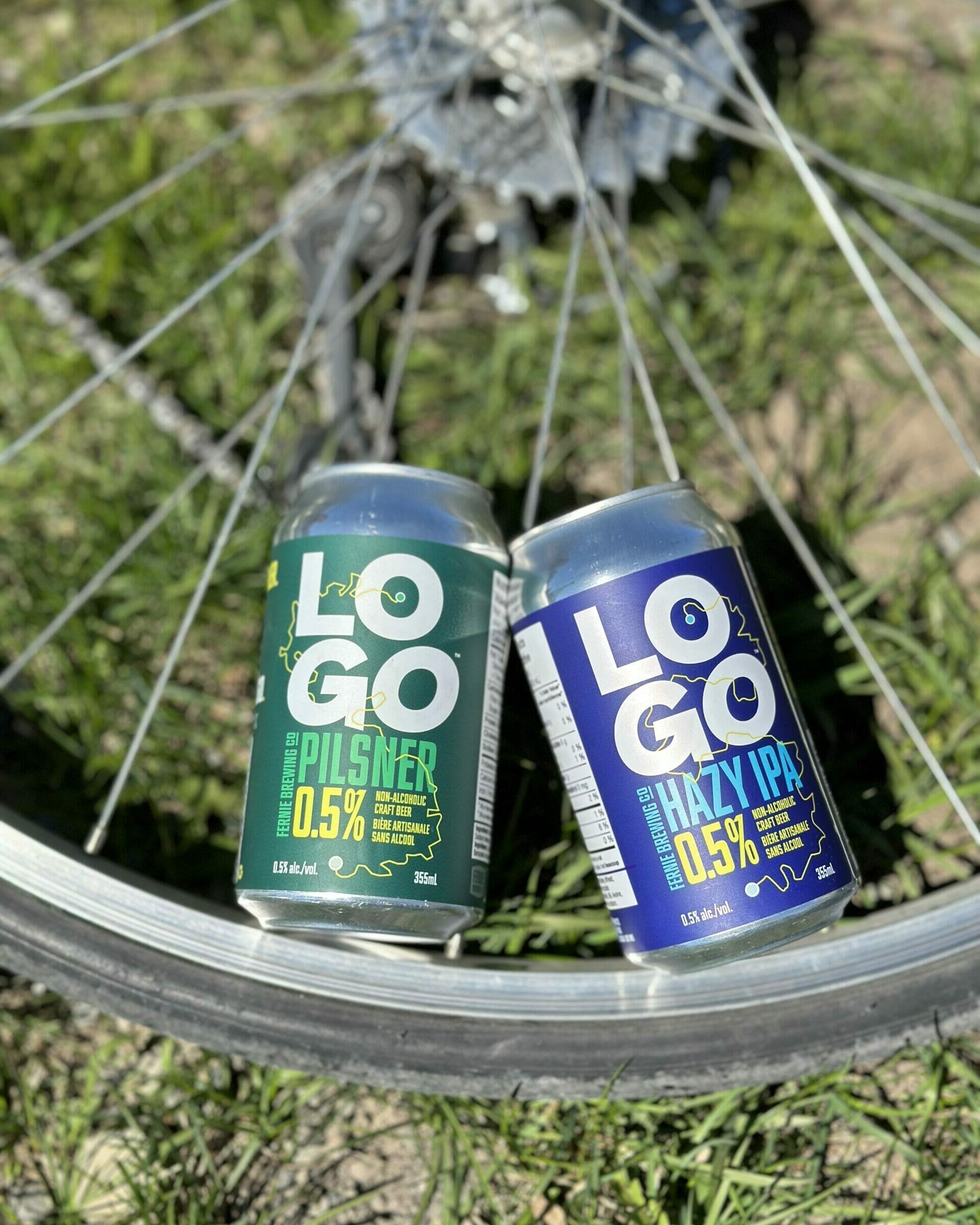 LOGO non-alcoholic Pilsner and Hazy IPA by Fernie Brewing in Fernie BC