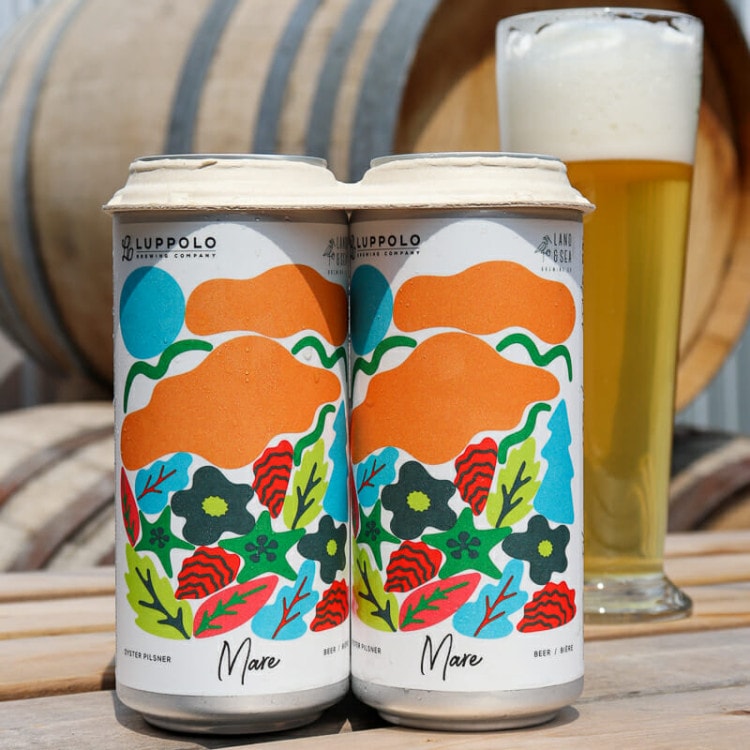 Mare Oyster Pilsner by Luppolo Brewing in collaboration with Land & Sea Brewing 