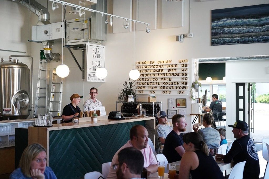 Land & Sea Brewing in Comox, photo by Kent Bernadet