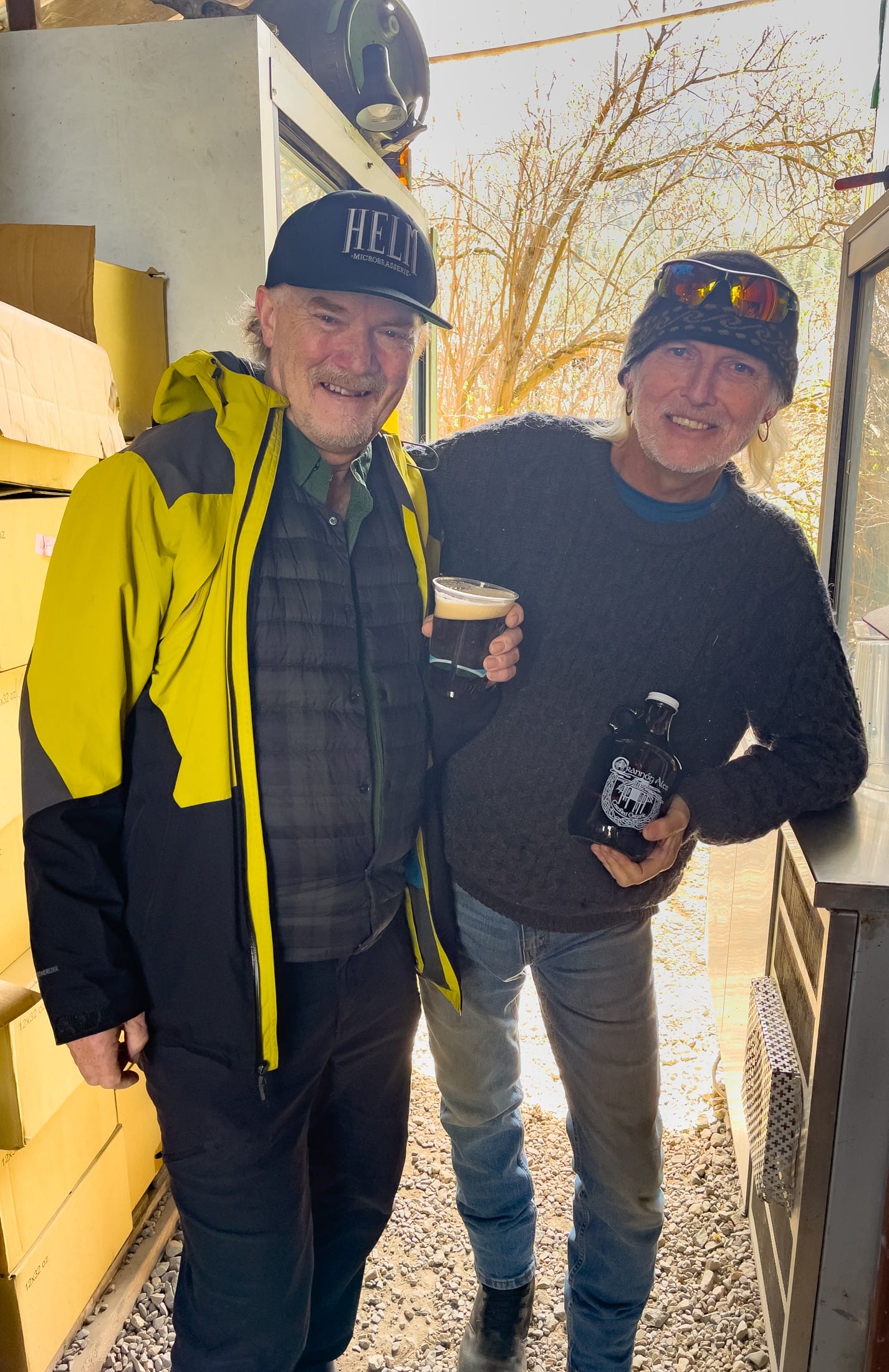 Brian K. Smith & Brian McIsaac at Crannóg Ales in Sorrento, BC