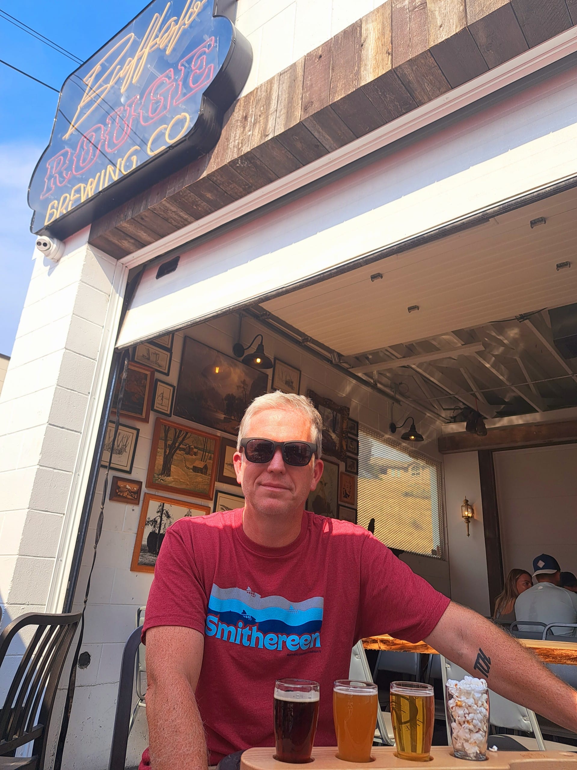 Tom Irvine at Buffalo Rouge Brewing in Kelowna, BC