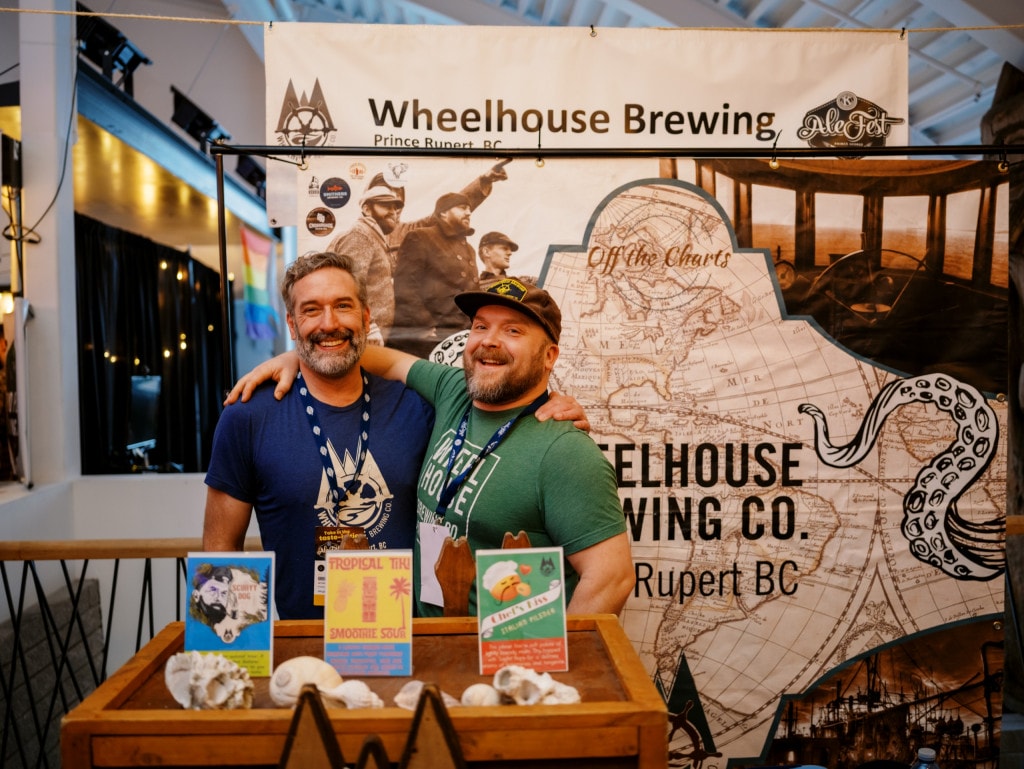 Representatives from Wheelhouse Brewing at their booth at Kiwanis AleFest (GSP Photography)