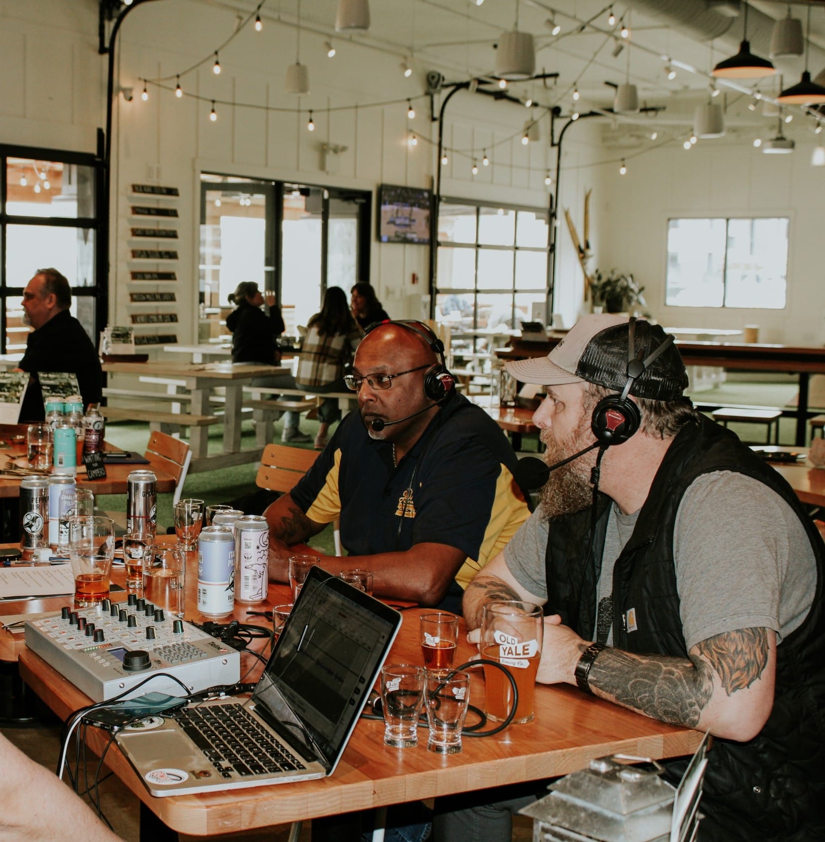 Paul from Ravens Brewing chatting with Just Here For the Beer Radio and podcast