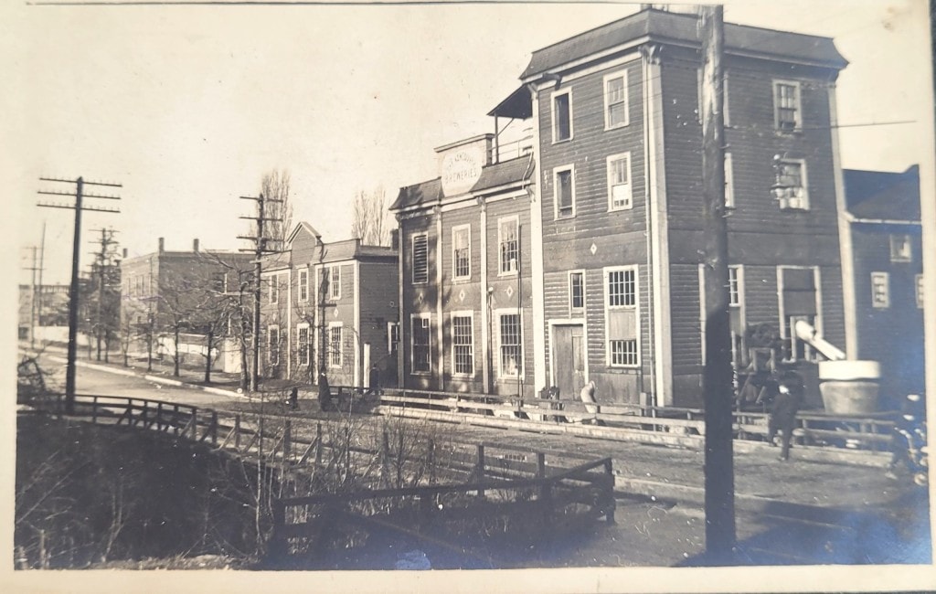 Vancouver Brewery Building as constructed in 1888