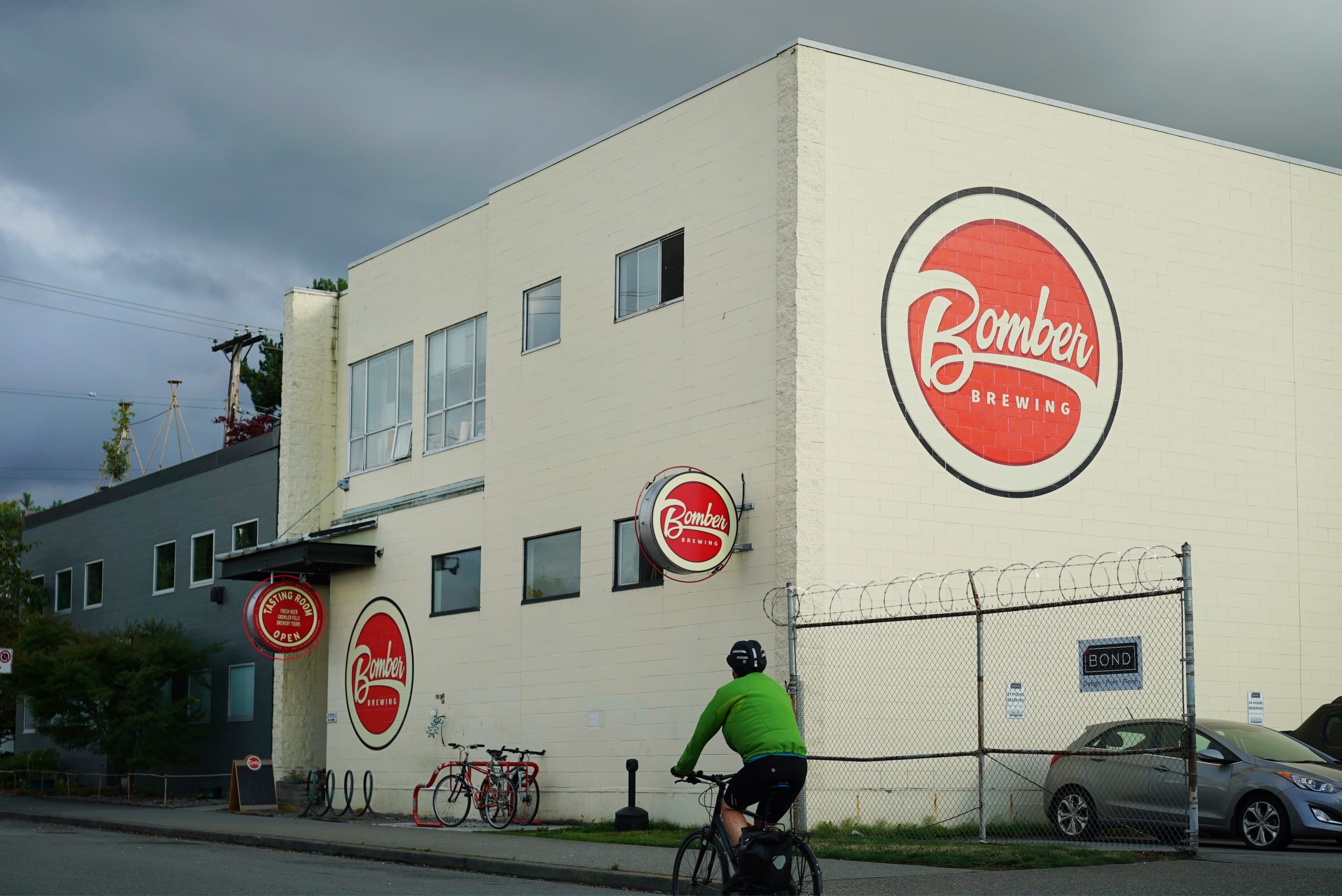 Bomber Brewing's original look in East Vancouver, BC