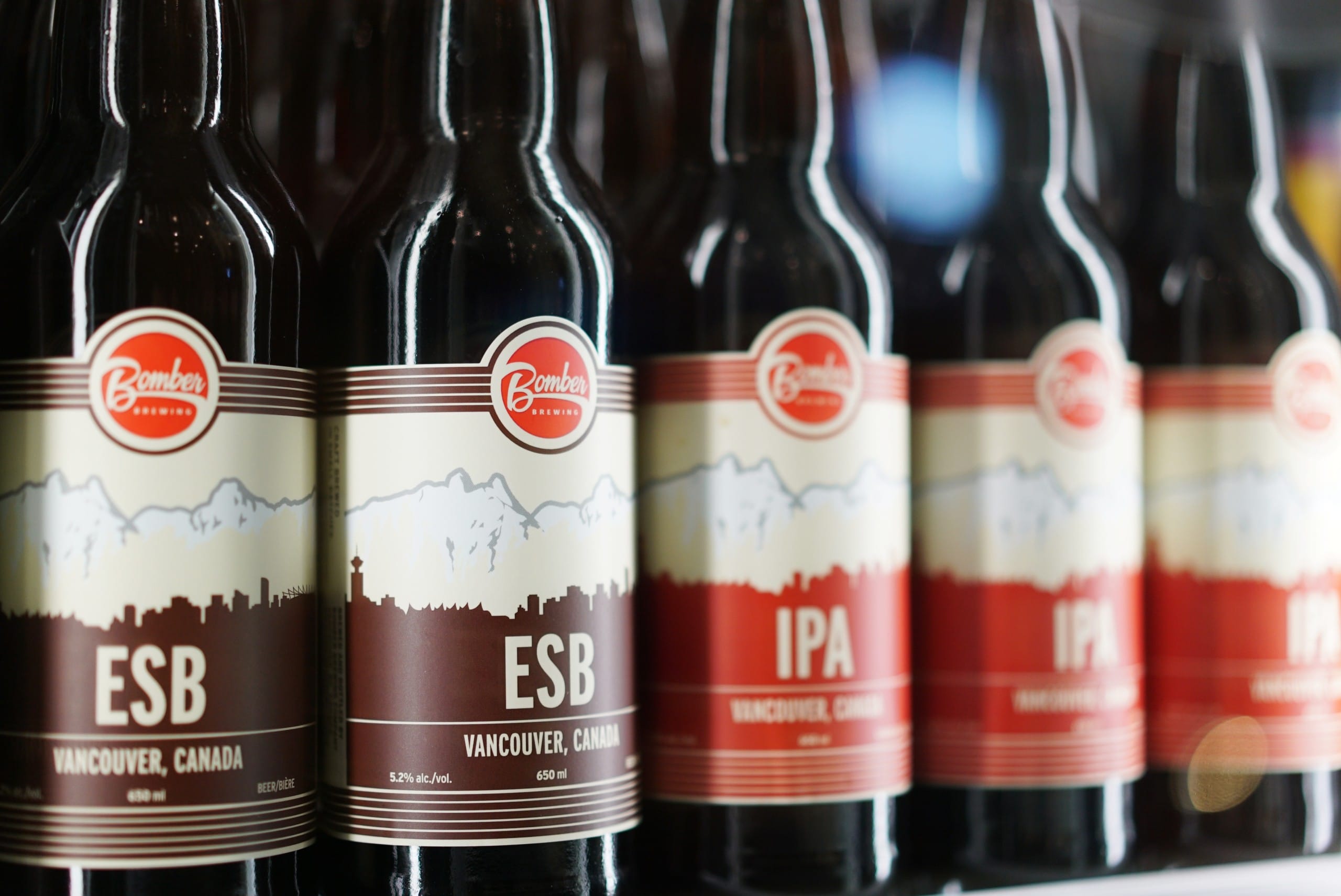 The original look for Bomber Brewing's core beer lineup