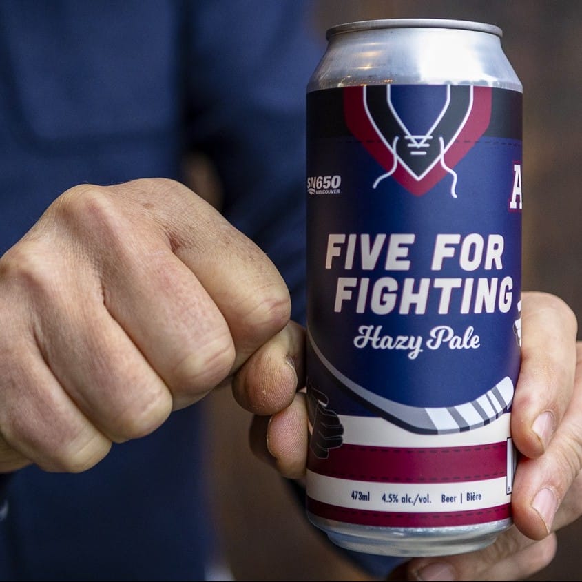 Five for Fighting: a new collab brew from SportsNet 650 and Barnside Brewing in Delta, BC