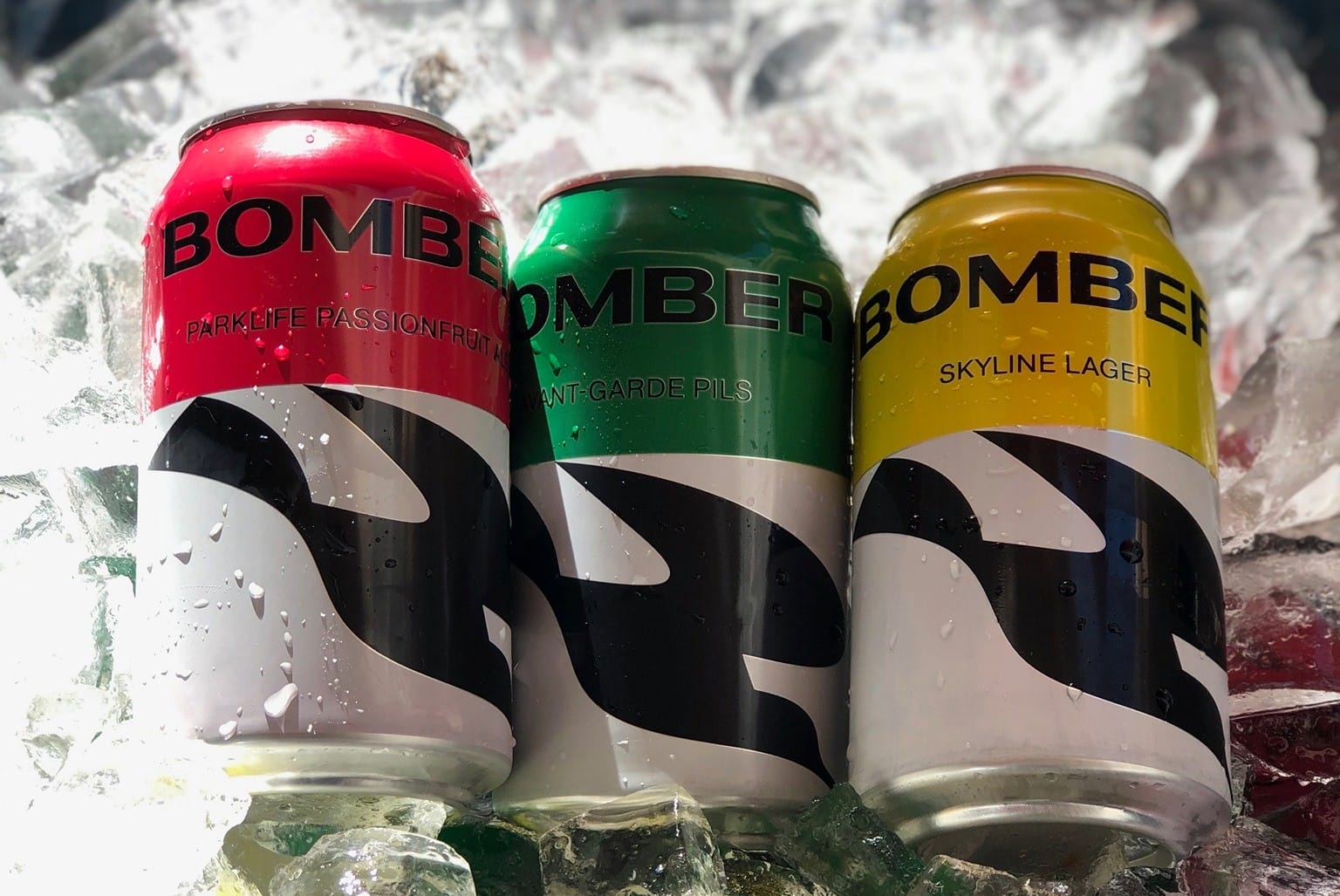 Bomber's core beer line-up after the post-sale rebrand