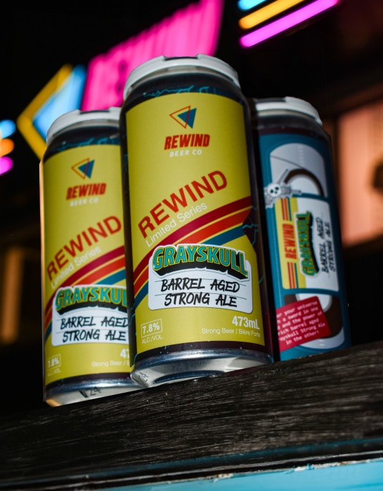Grayskull Barrel-Aged Strong Ale from Rewind Beer Co in Port Moody, BC