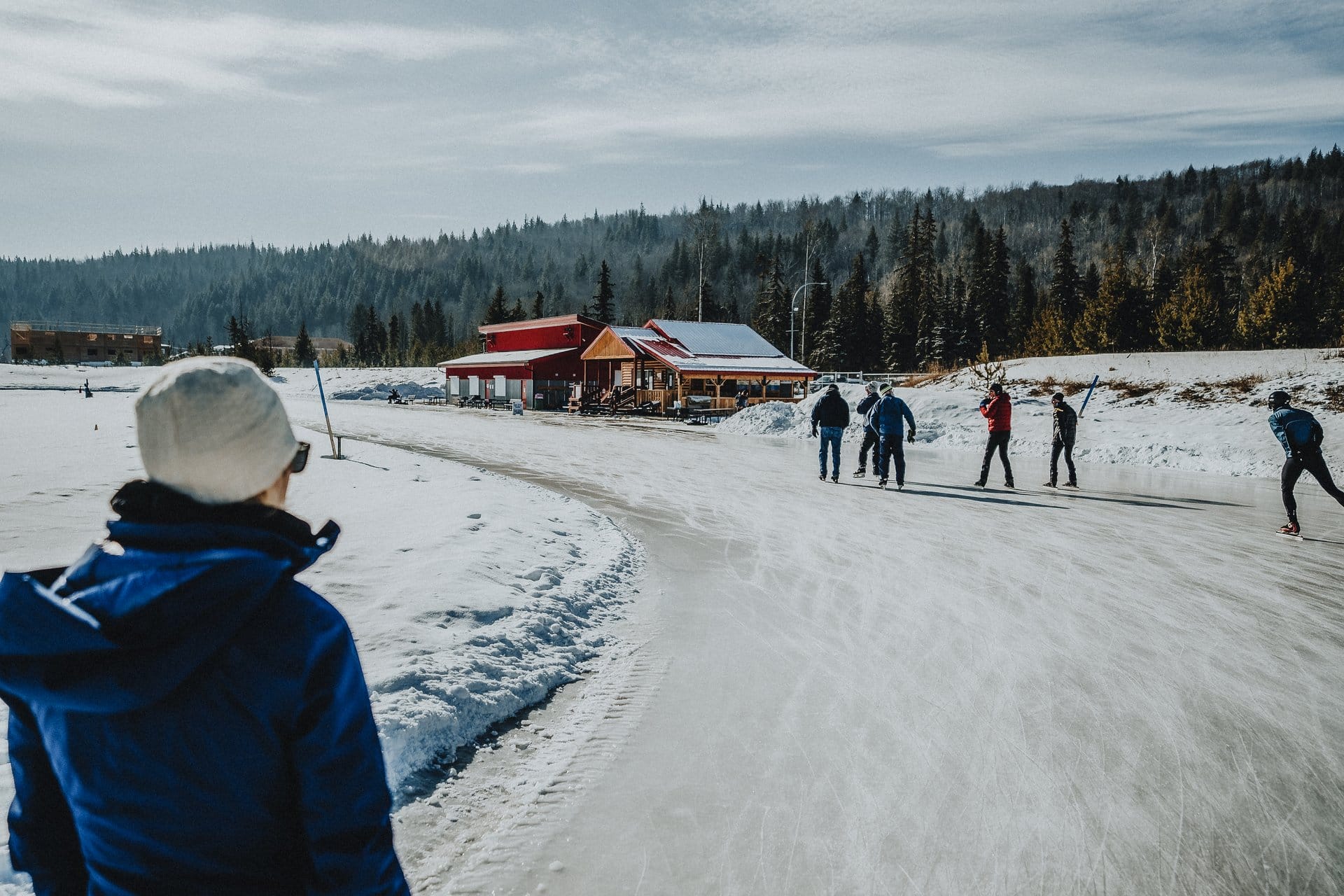 Skating at The Prince George Outdoor Ice Oval