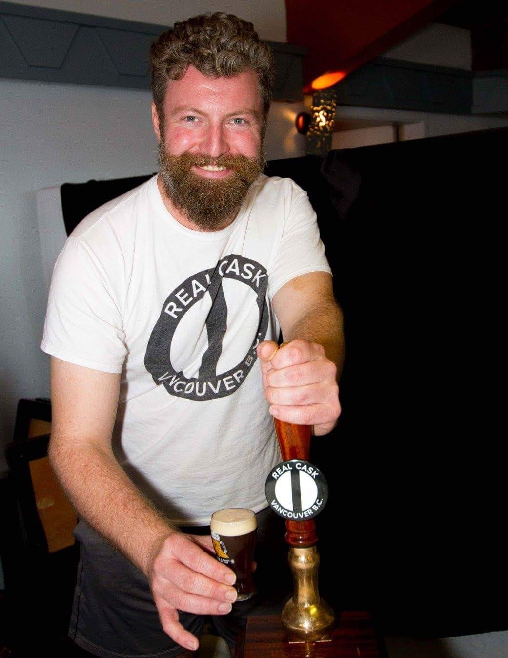 Adam Chatburn in the days of Real Cask at Callister Brewing in Vancouver, BC