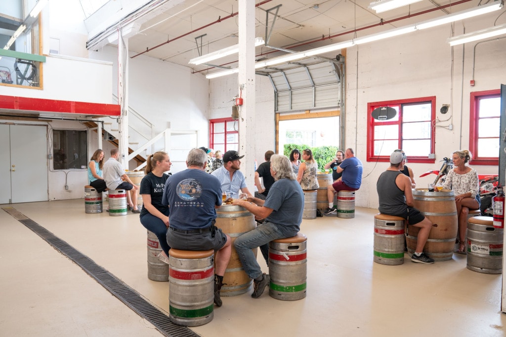 The tasting room in the Cannery Trade Centre building circa early 2020