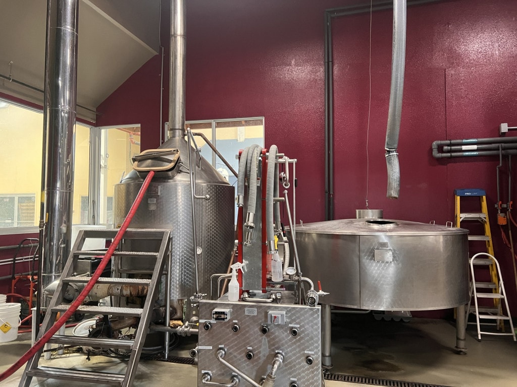 The original Tin Whistle brewhouse, designed by Frank Appleton, still in use today