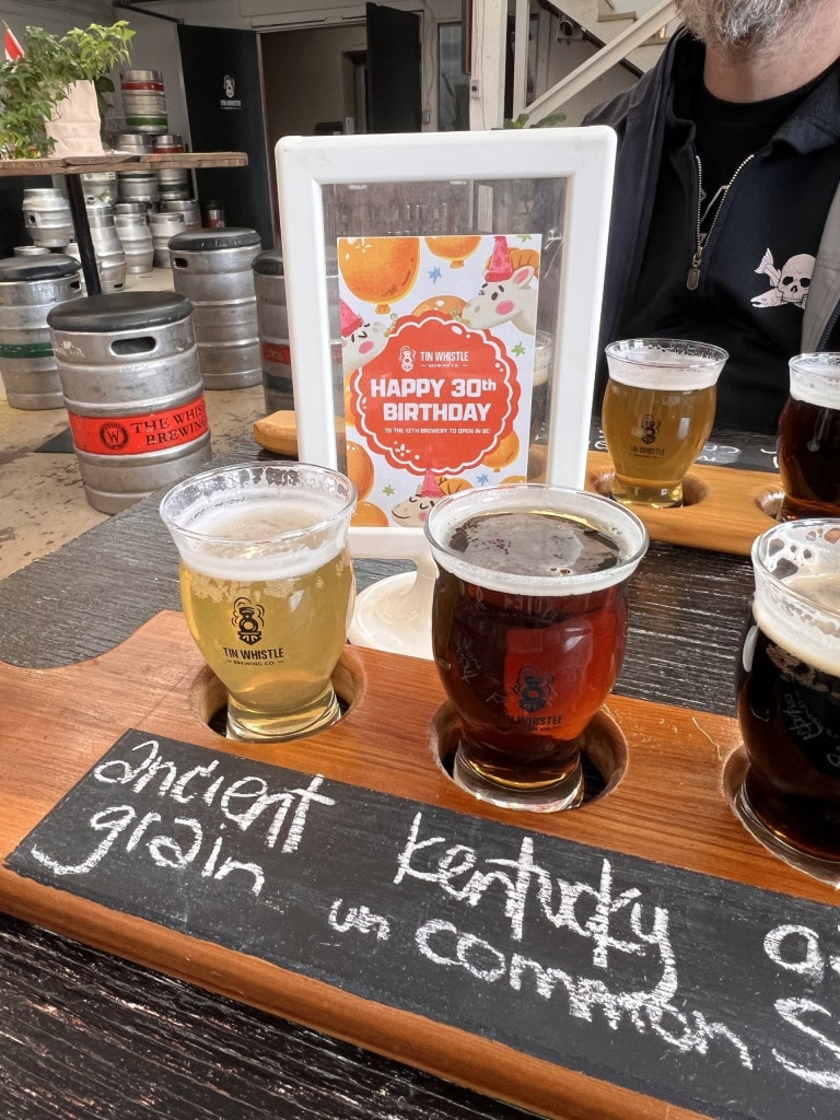 The first two anniversary beer releases: Ancient Grain Lager and Kentucky (un)Common