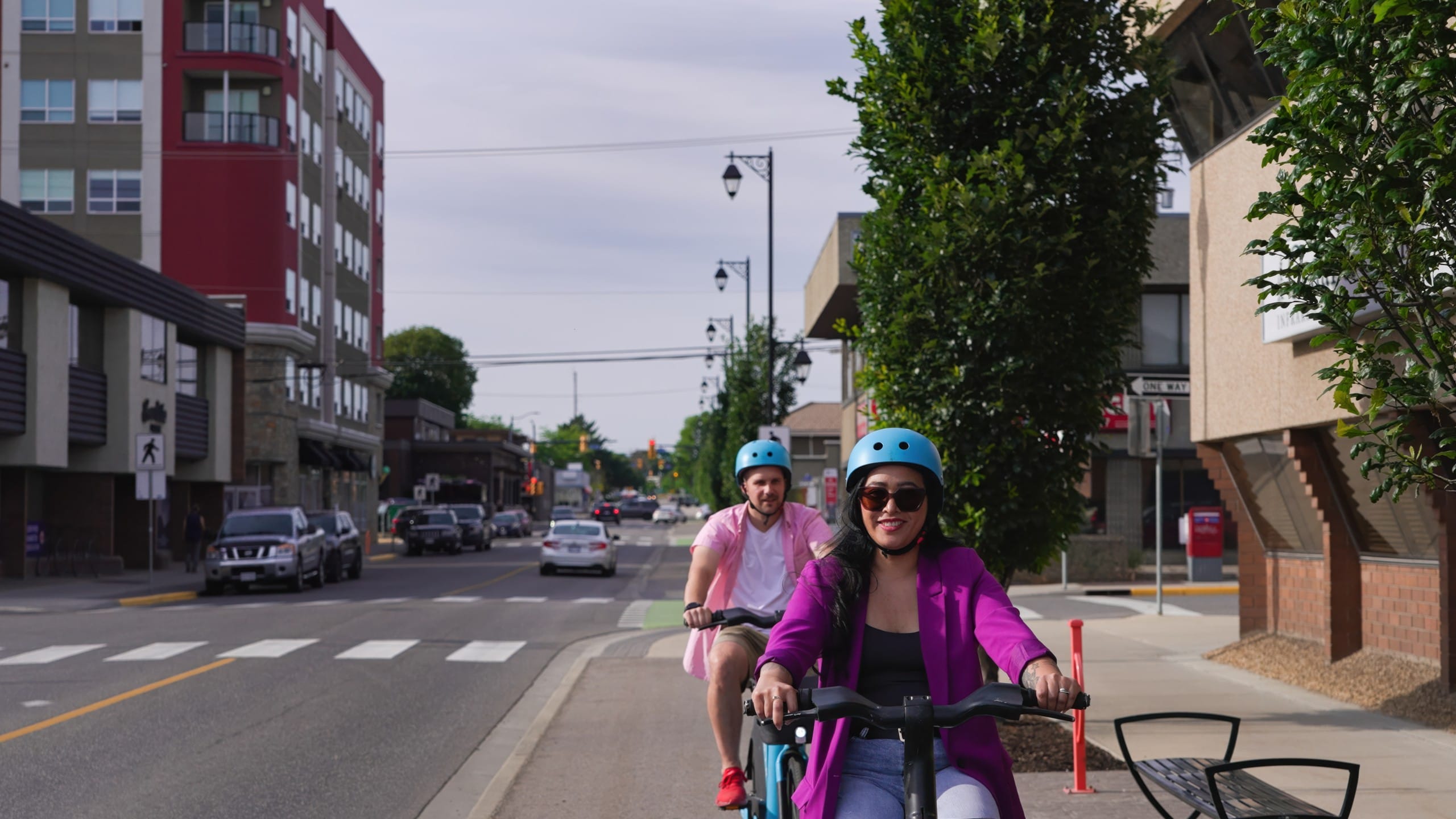 Heading to the Multi-Use Pathway in Vernon BC after a visit to Silverstar Brewing Company