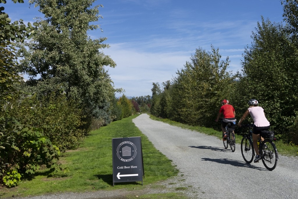 Cycling the Traboulay PoCo Trail in Port Coquitlam, BC