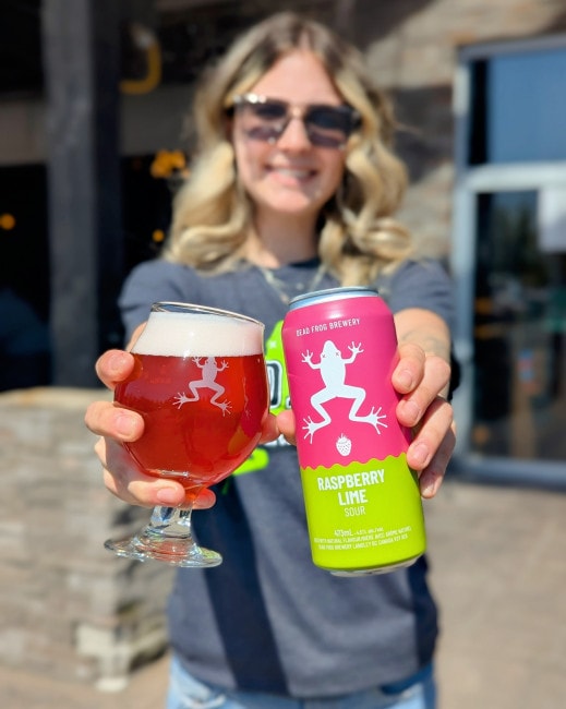 Raspberry Lime Sour from Dead Frog Brewery in Langley, BC