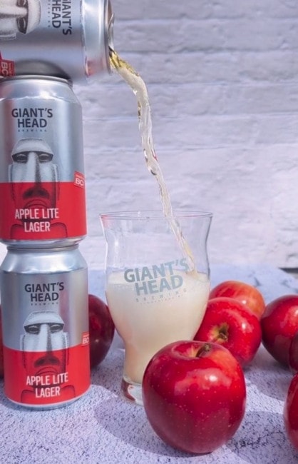 The Apple Lite Lager from Giant's Head Brewing in Summerland, BC