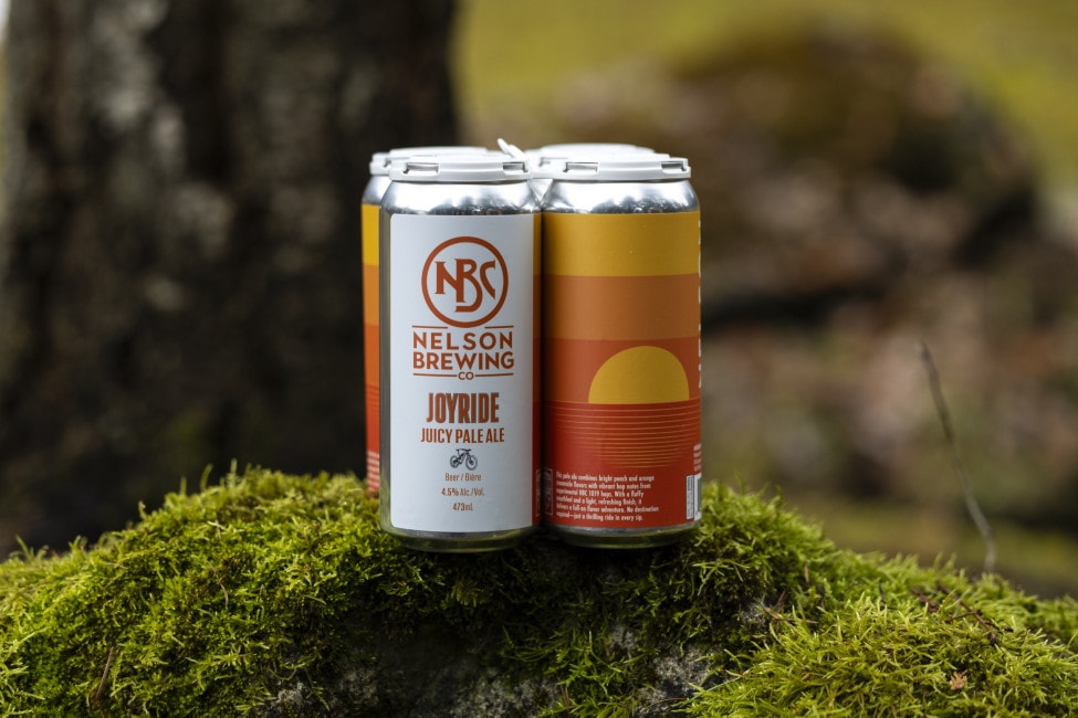 Joyride Juicy Pale Ale from Nelson Brewing Company in Nelson, BC