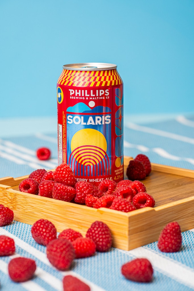 Solaris Raspberry Wheat Ale from Phillips Brewing & Malting in Victoria, BC
