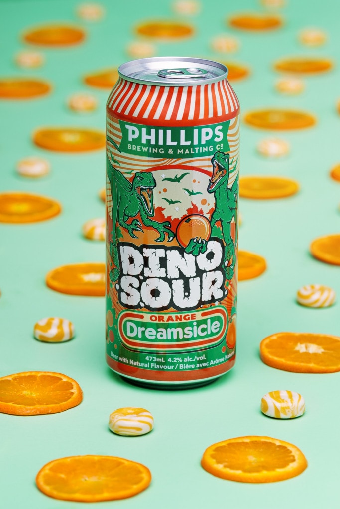 Dinosour Orange Dreamsicle Sour from Phillips Brewing & Malting in Victoria, BC