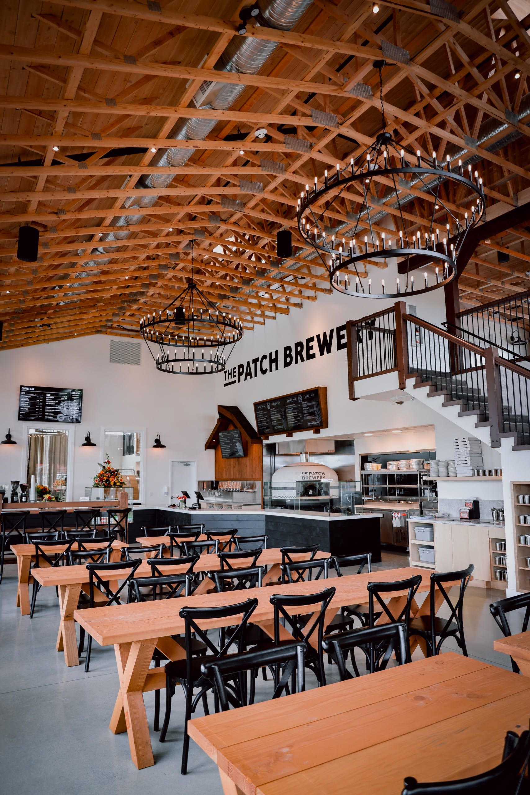 the tap room interior at The Patch Brewery in Maple Ridge, BC