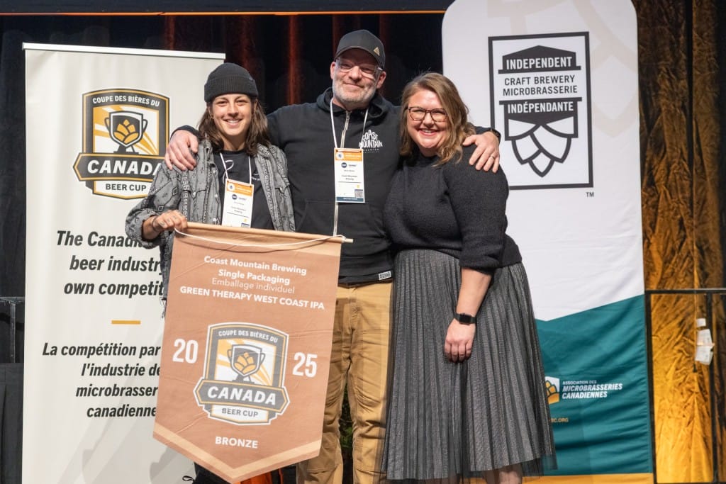 Coast Mountain Brewing won bronze for its Green Therapy West Coast IPA (photo: Canada Beer Cup)