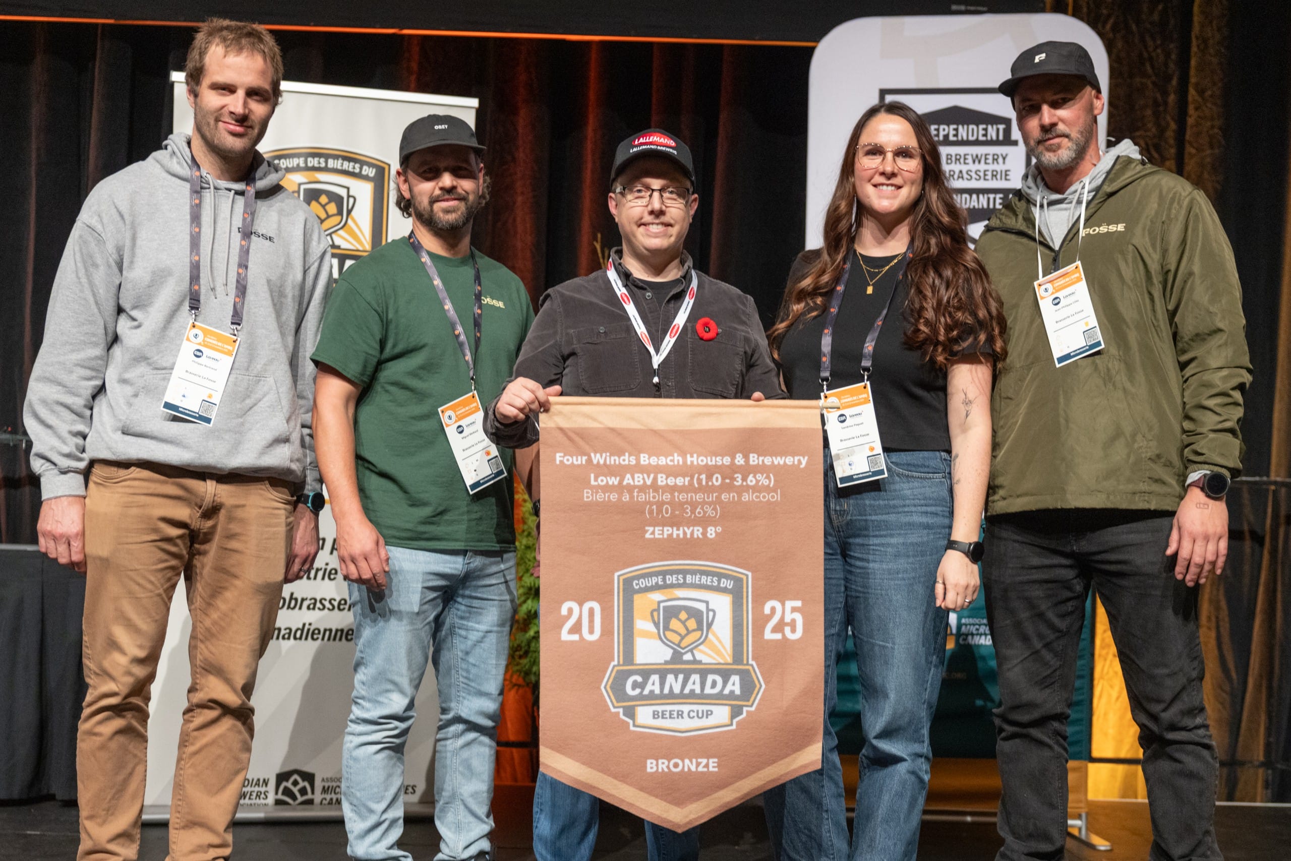 Four Winds Beach House and Brewery at the 2025 Canada Beer Cup (photo: Canada Beer Cup)