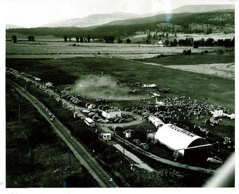 Ellison Field grand opening in 1947 in Kelowna, BC