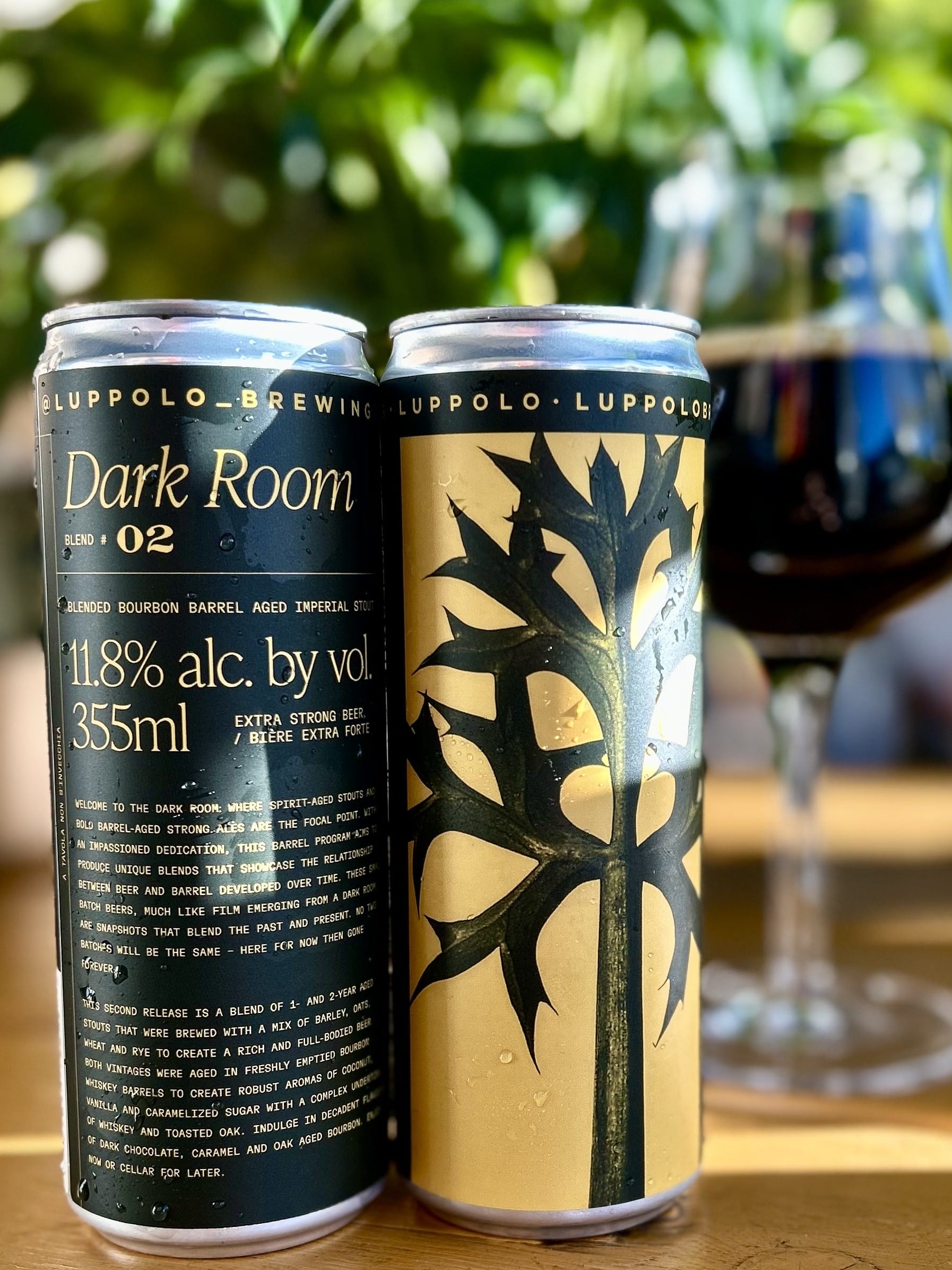 Dark Room V.2 - Blended Bourbon Barrel Aged Imperial Stout from Luppolo Brewing Company in Vancouver, BC (photo provided)