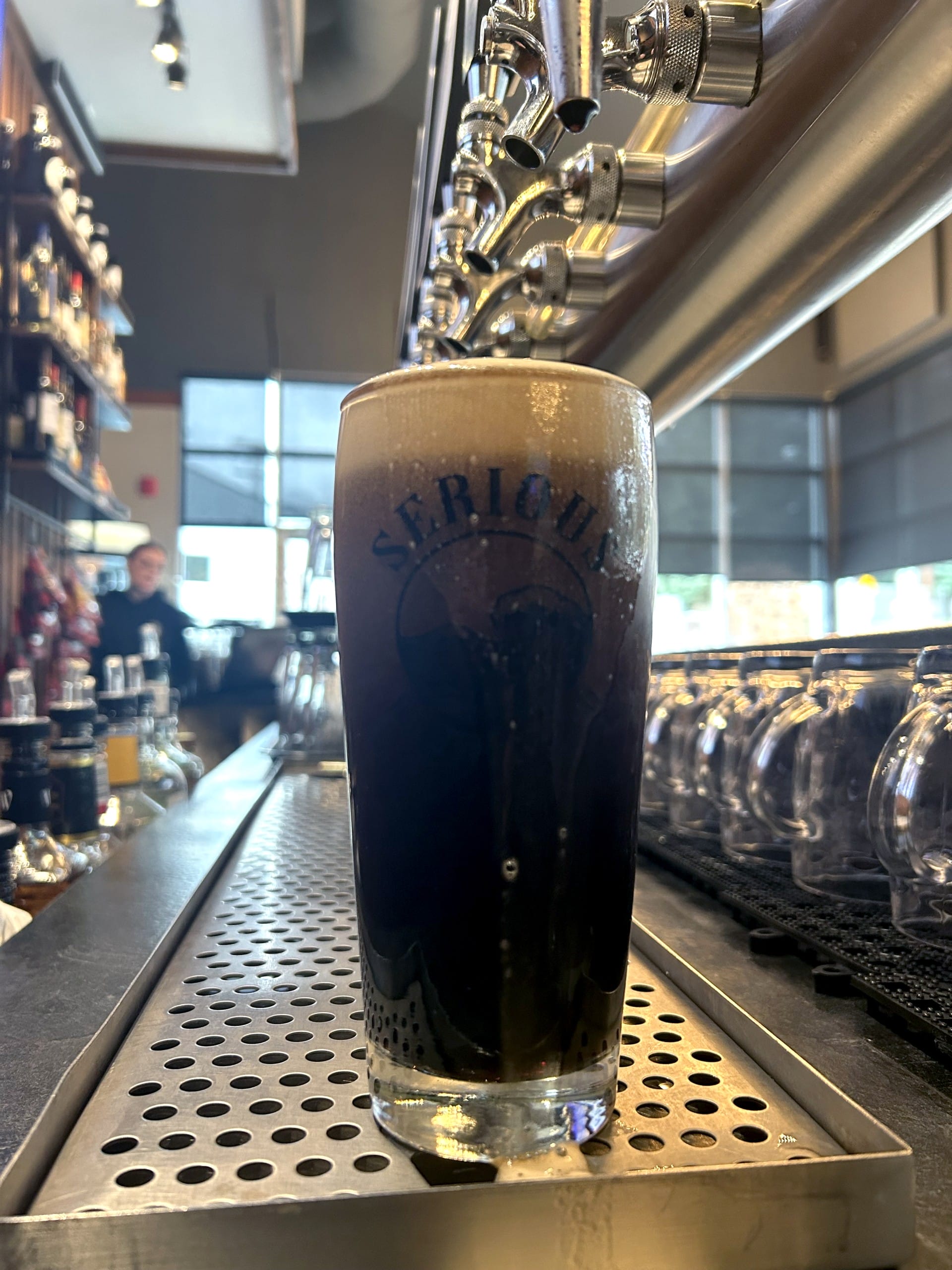 Contrary Evidence Nitro Cold Brew Porter from Serious Brewing in Chemainus, BC (photo provided)