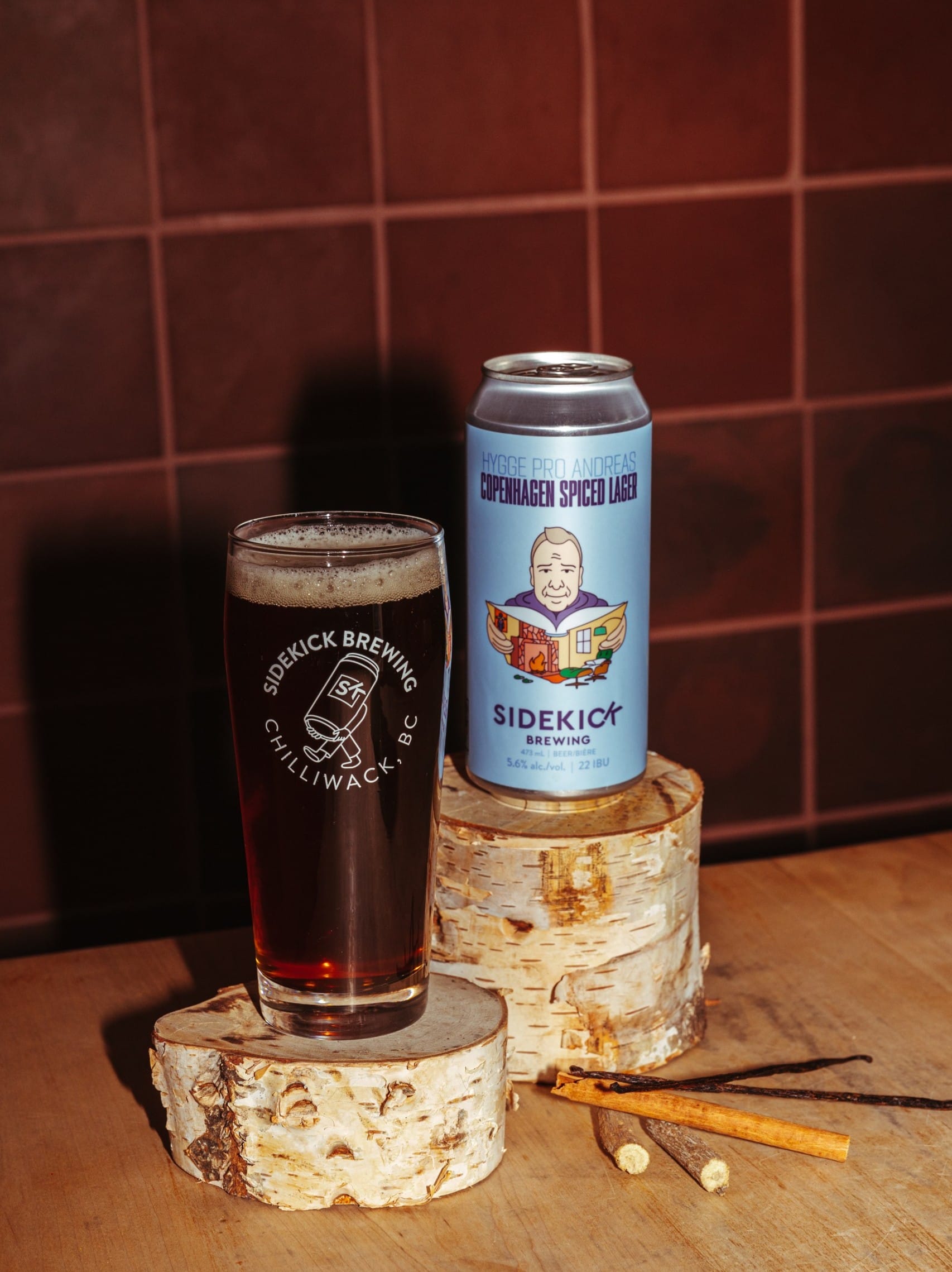 Hygge Pro Andreas Coppenhagen Spiced Lager from Sidekick Brewing in Chilliwack, BC (photo provided)