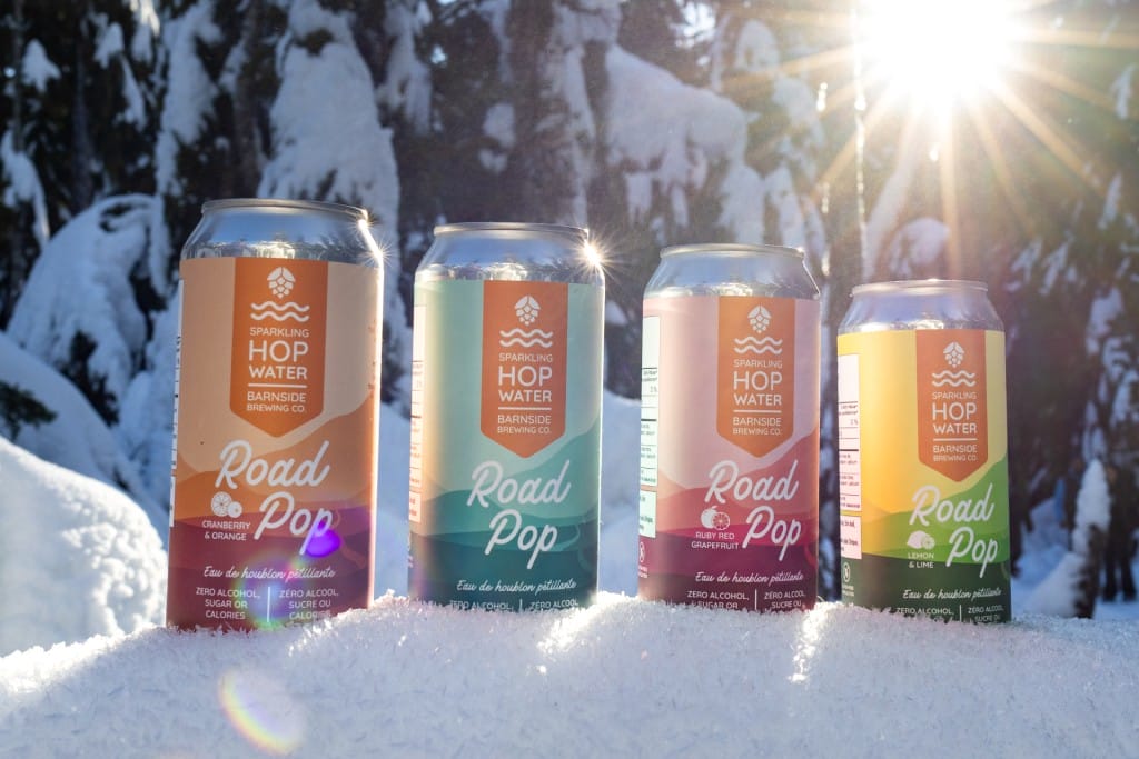 Road Pop hop waters in four flavours from Barnside Brewing in Delta, BC (photo provided)