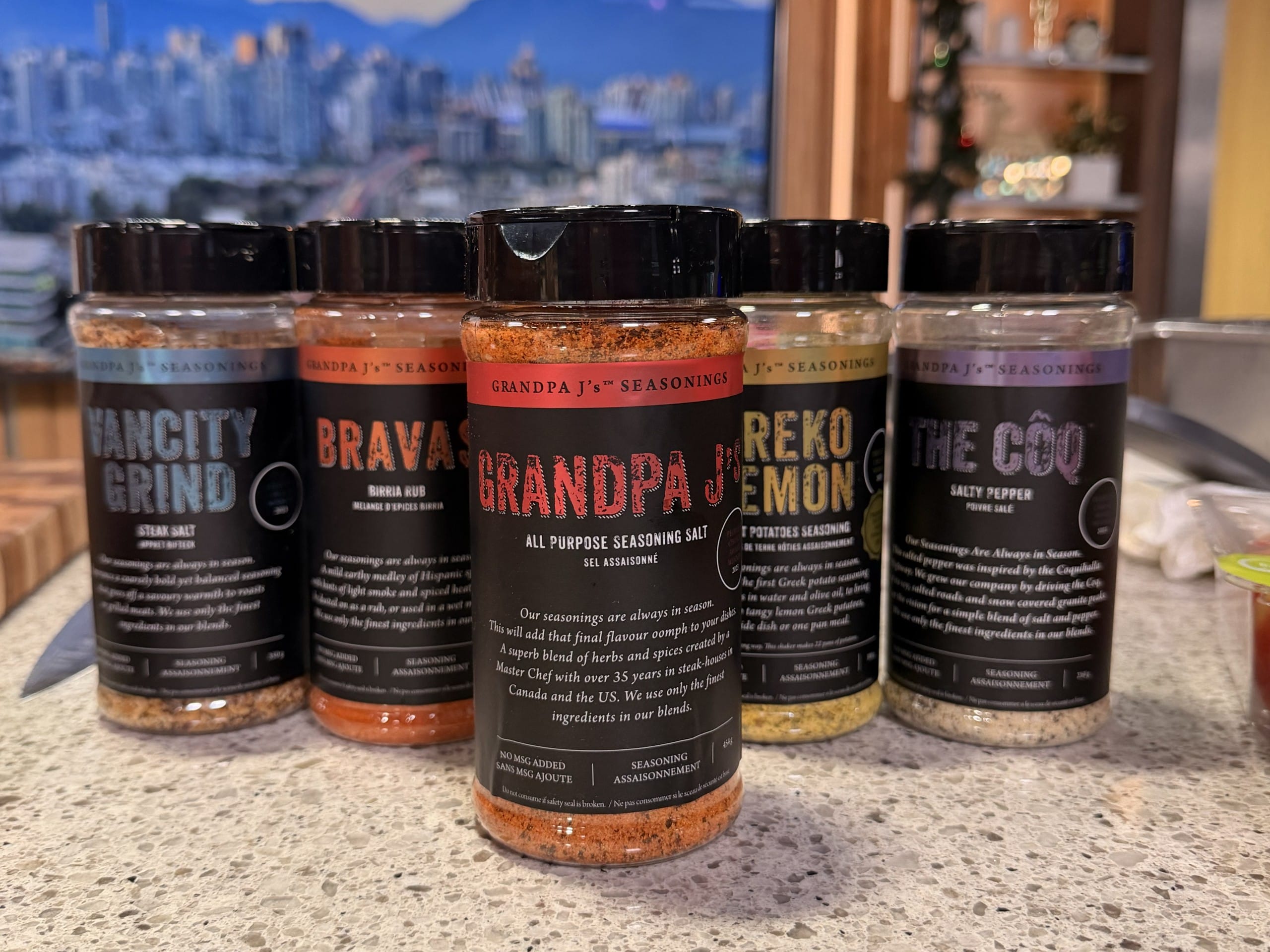 BC-based Grandpa J's line of seasonings (photo: Ned Bell Culinary)
